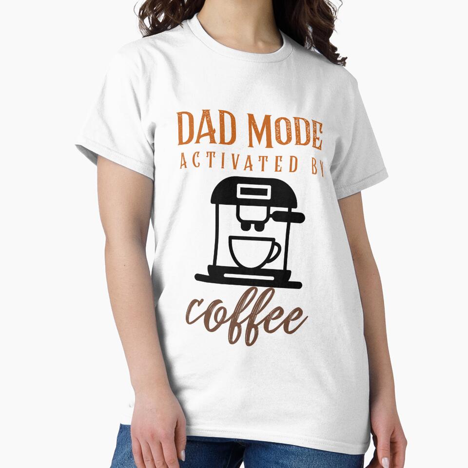 Dad Mode Activated Crew Neck Unisex T-Shirt by CrafteeTrends