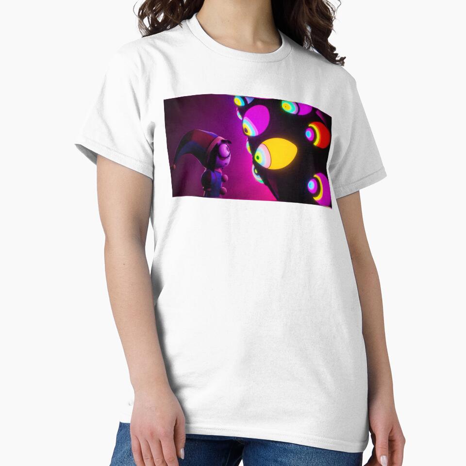 Surreal Digital Jester Neon Eyes Fantasy Art | Colorful Circus Inspired Illustration by Billy Morfo™