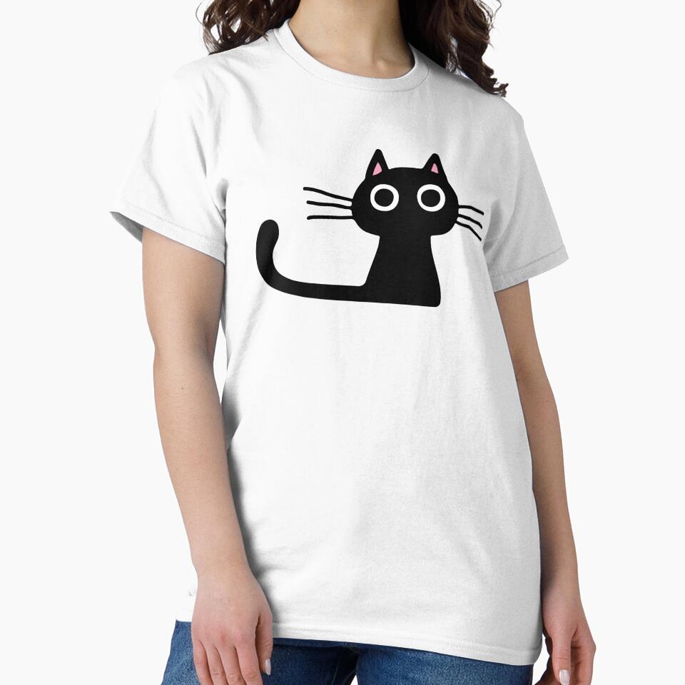 Cutie Kitty Cat Wide Eyed Black Kitten by Jenn Inashvili