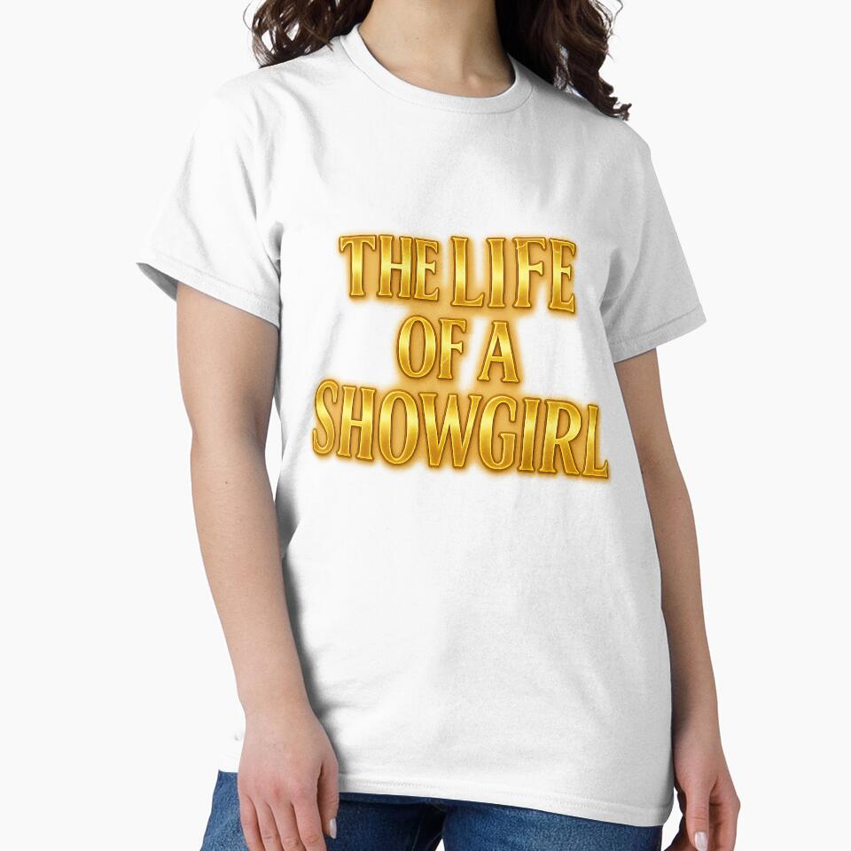 The Life of a Showgirl – Retro Neon Typography Design Transparent by TypoVibeStudio