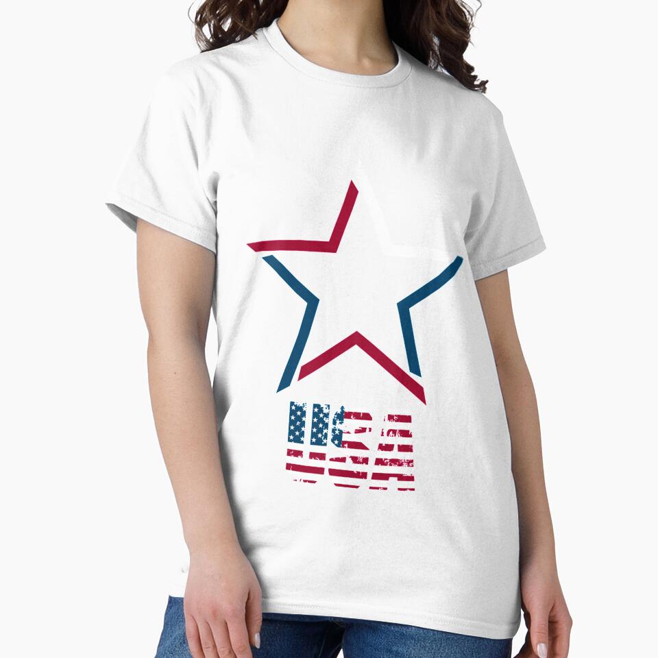 USA | Star T-Shirt for Men and Women by AllStarMerch