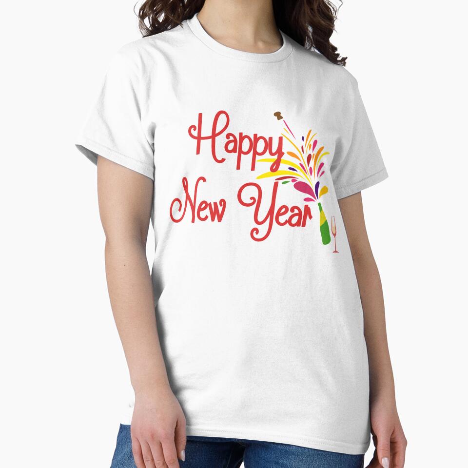 Happy New Year T-Shirt for Men and Women by AllStarMerch