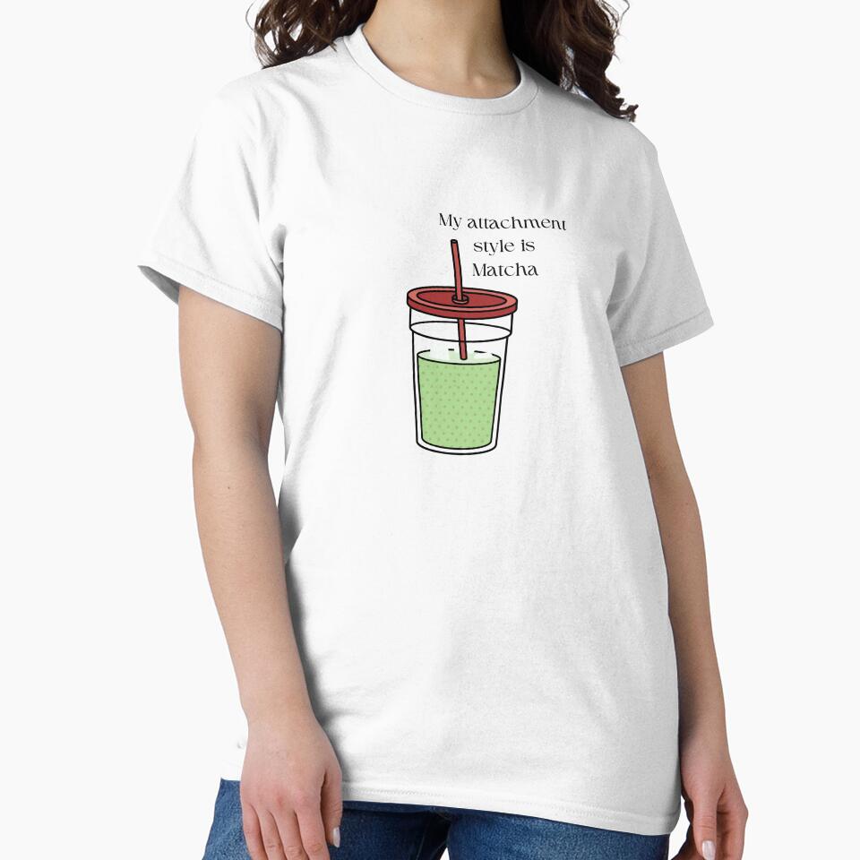 My Attachment Style is Matcha – Funny Psychology Sticker by LumaStudio2026