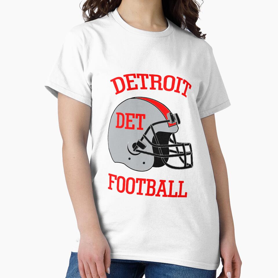 Detroit Football T-Shirt for Men and Women by AllStarMerch