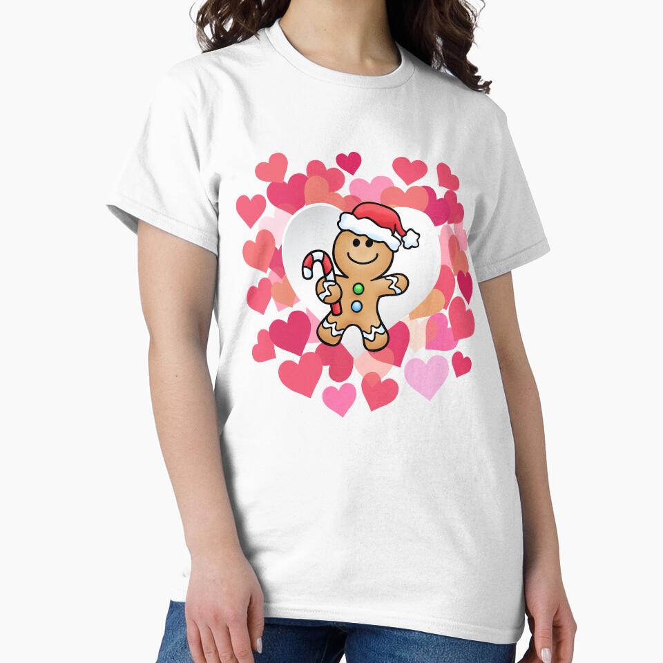 Funny Gingerbread Christmas Xmas Love Gift Novelty T-Shirt by Bendthetrend