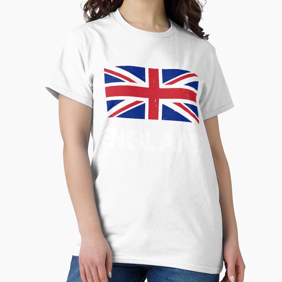 England Flag T-Shirt for Men and Women by AllStarMerch