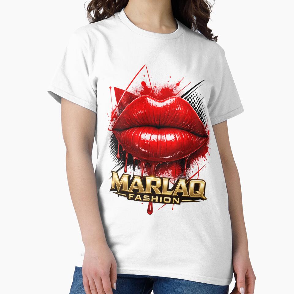 Glossy Red Lips Pop Art by Marlaq fashion