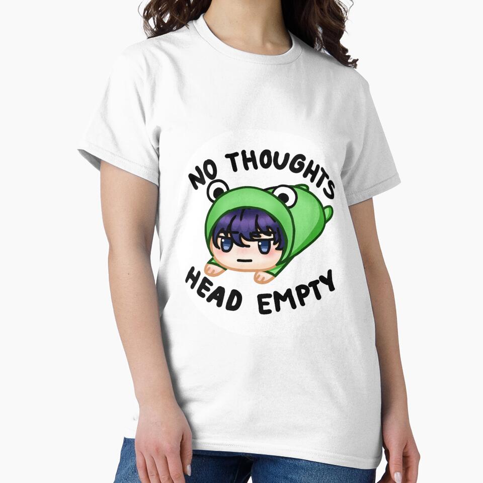 Cute Frog Anime Style "No thoughts head empty" by Cosm0s-Corner
