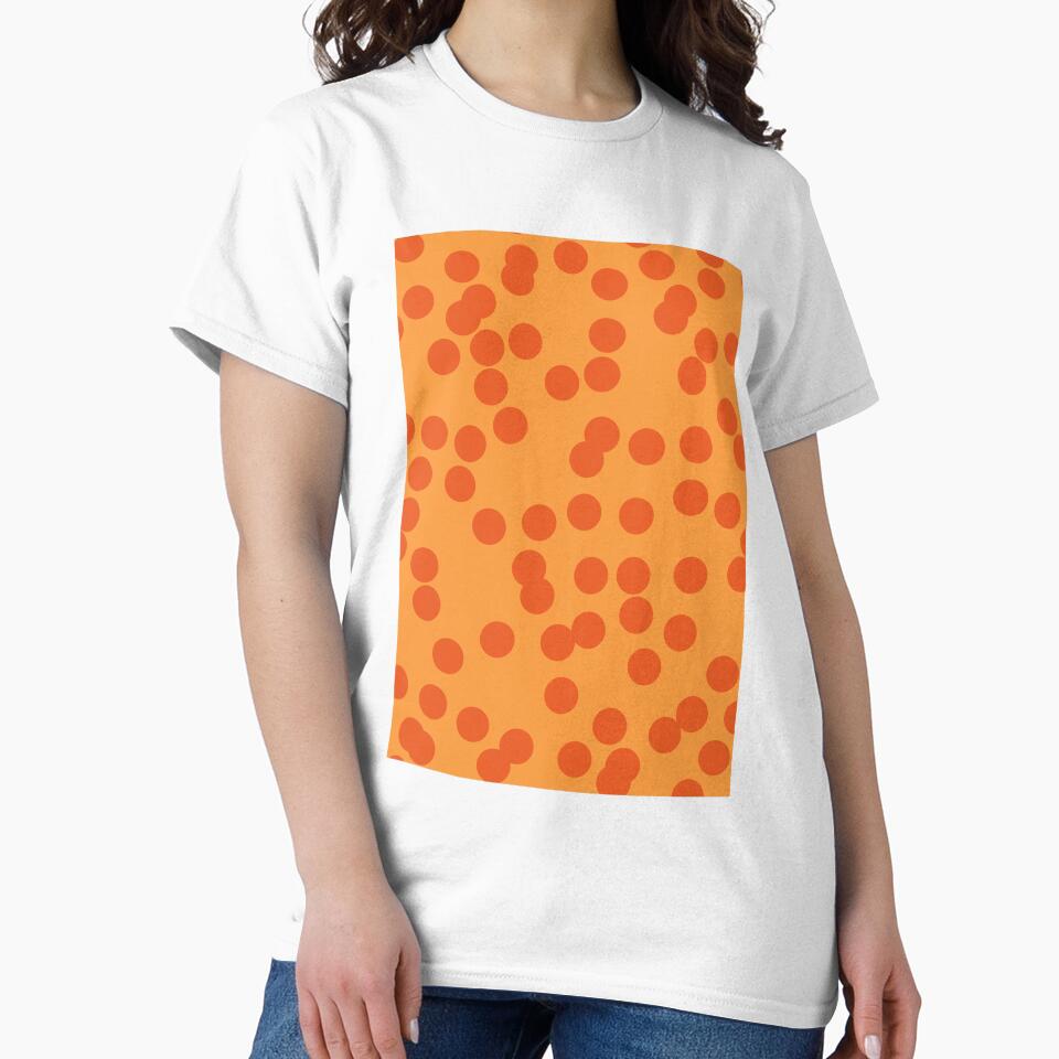 Orange Retro Polka Dots by imaniko