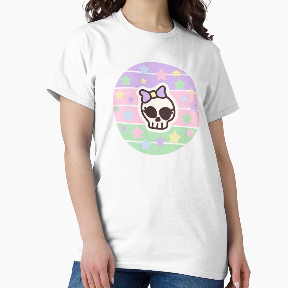 Cute Skull with Stars - Pastel Goth by GoseStudio