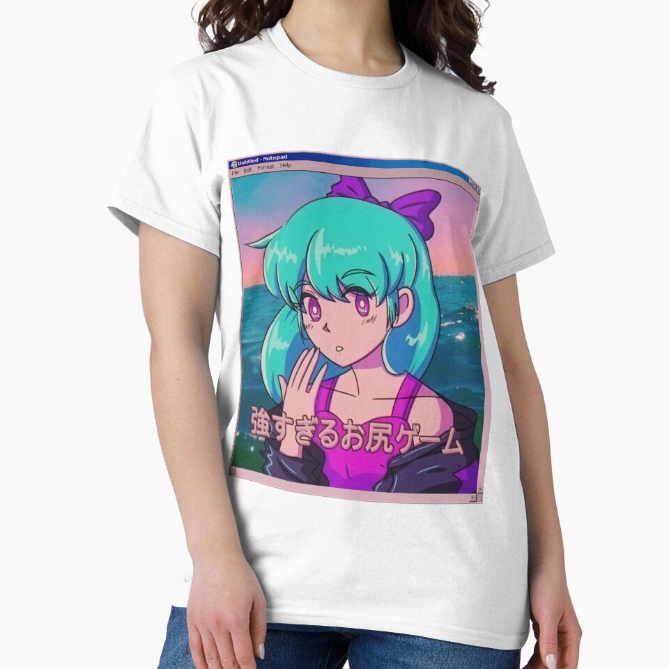 Vaporwave aesthetic anime girl by kinseinohime