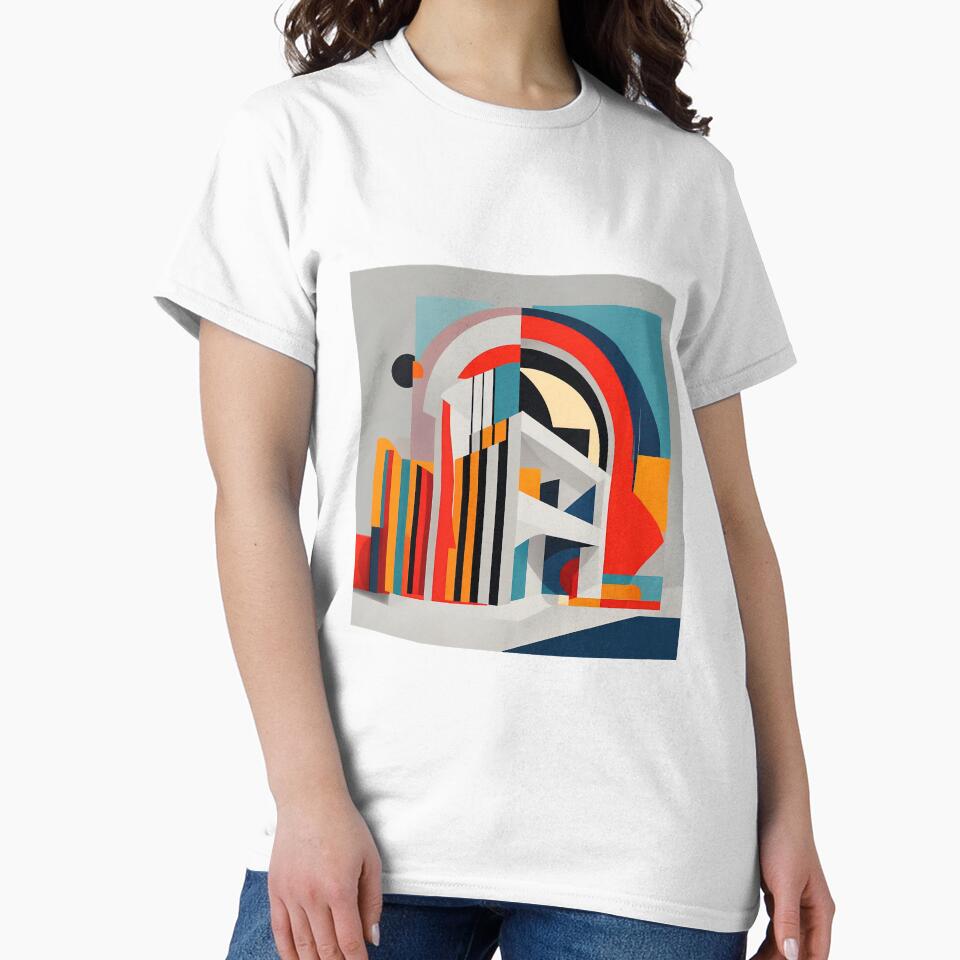 Day and night | geometric buildings by Phoenix-Textile