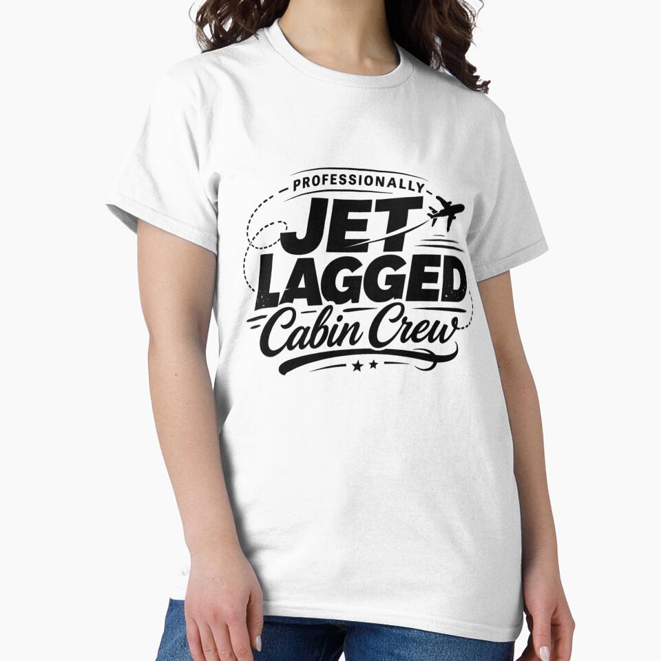 Professionally Jet Lagged – Funny Cabin Crew & Flight Attendant by Pawsome Quotes