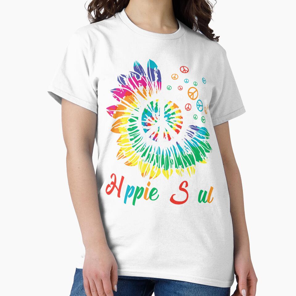 Hippie Soul: Groovy Sunflower Peace Sign by MysticOzzy
