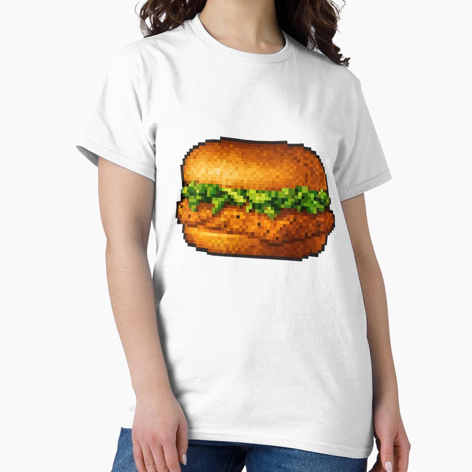 McChicken Chicken Sandwich Mcdonalds Pixel Art by littlefrankshop