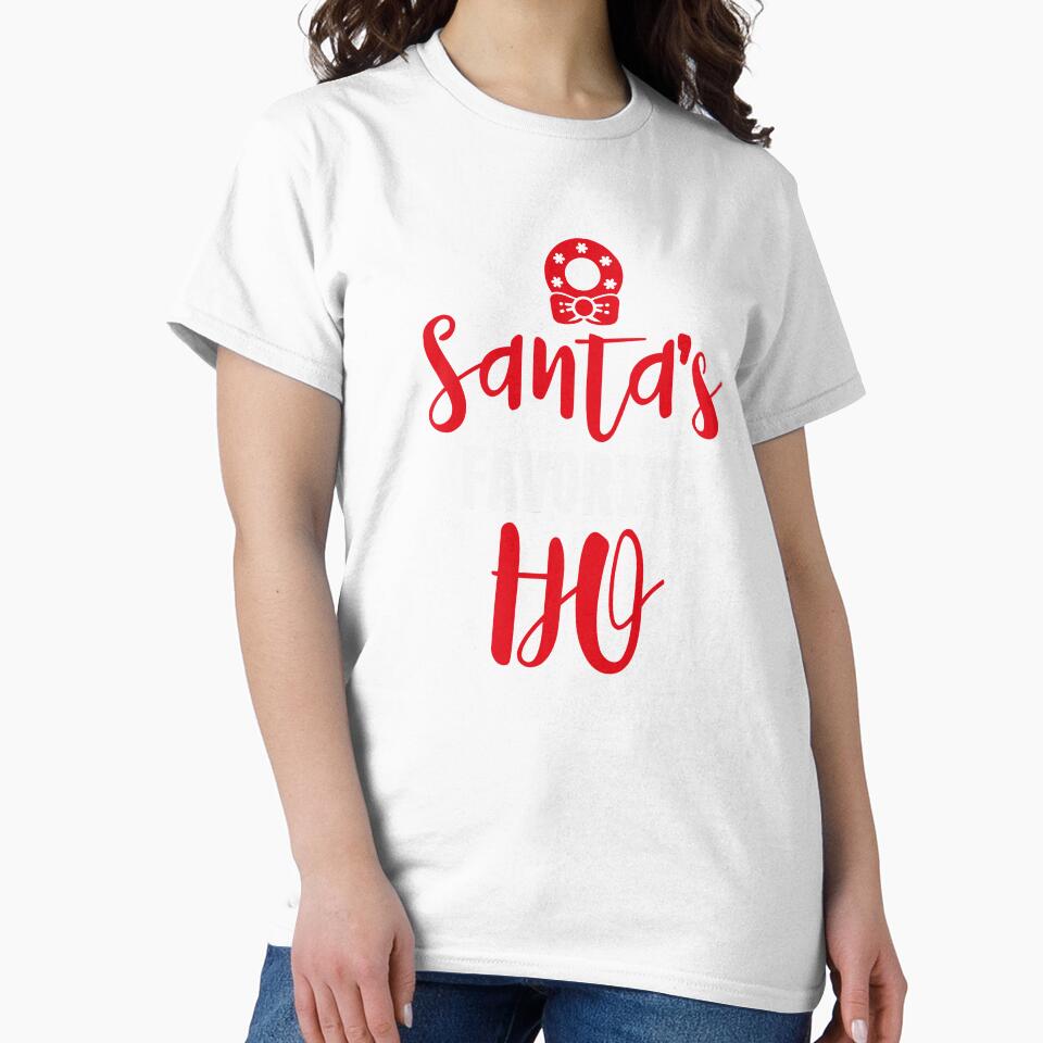 Santa's Favorite Ho Funny Christmas T-Shirt by AllStarMerch