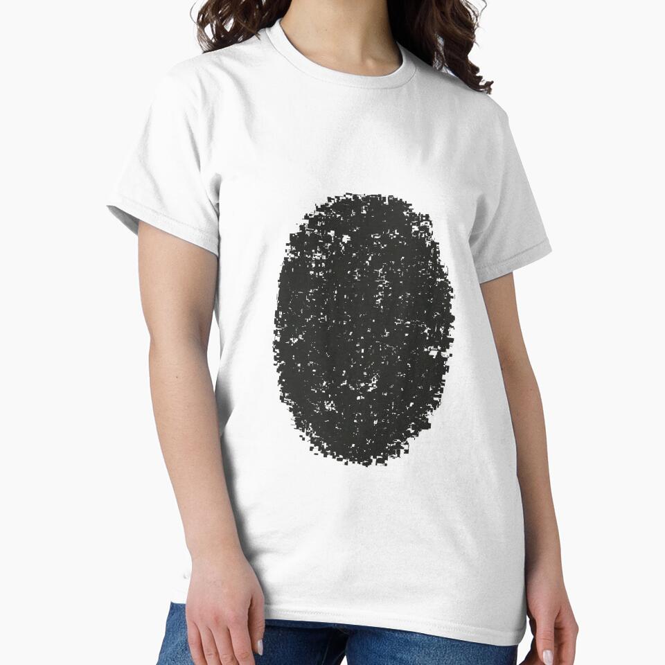 Grainy Abstract Black Textured Shapes by Ailiida