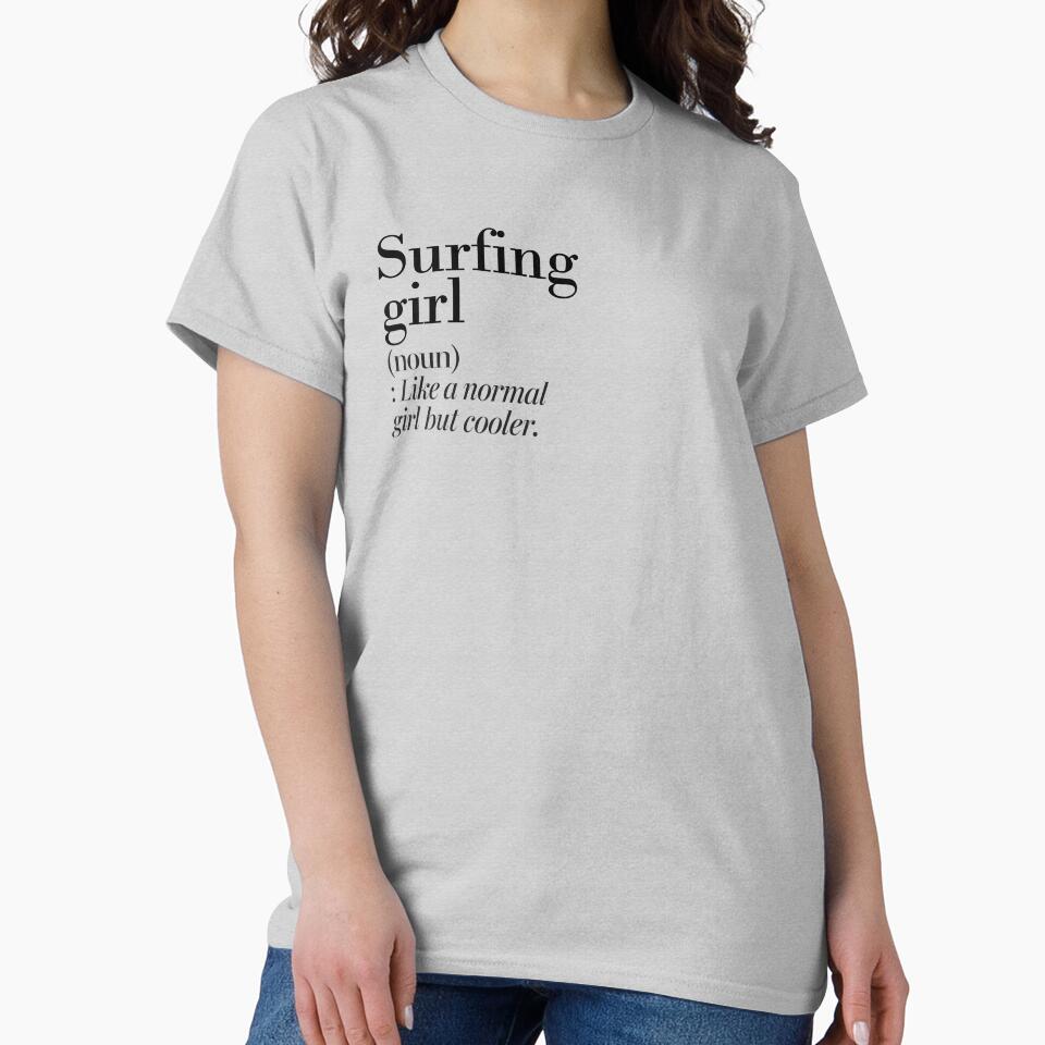 Surfing Girl Definition - Funny Surfing Lover by Watsonarts