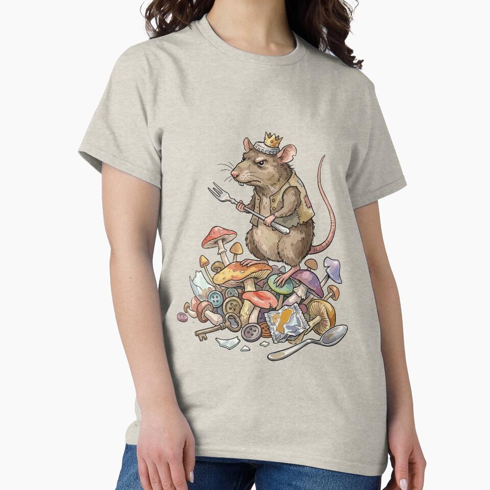 Goblincore Aesthetic: Mushroom Hoarder Rat by bapupa
