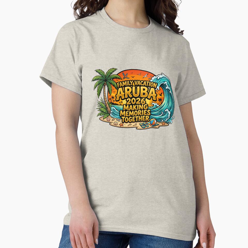 tropical aruba  family getaway 2026 beach memory art by ArtDesignTp