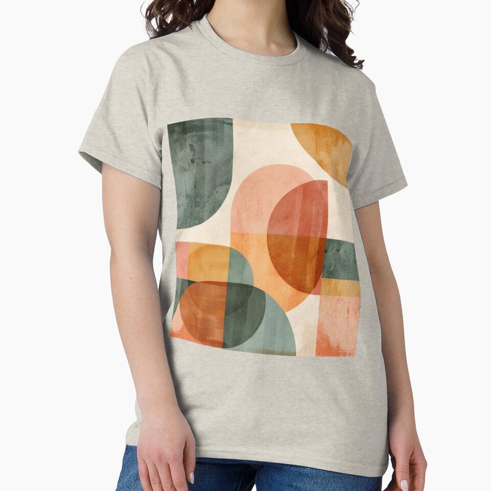 Mid Century Modern Abstract Shapes | Retro Geometric Wall Art by GrinGalore