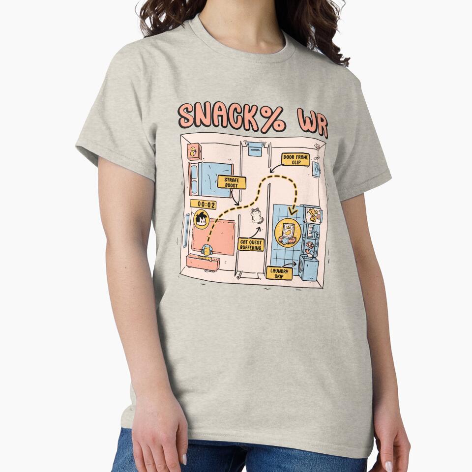Snack% WR | Funny Speedrun Gamer Cartoon by trashpanda_shop