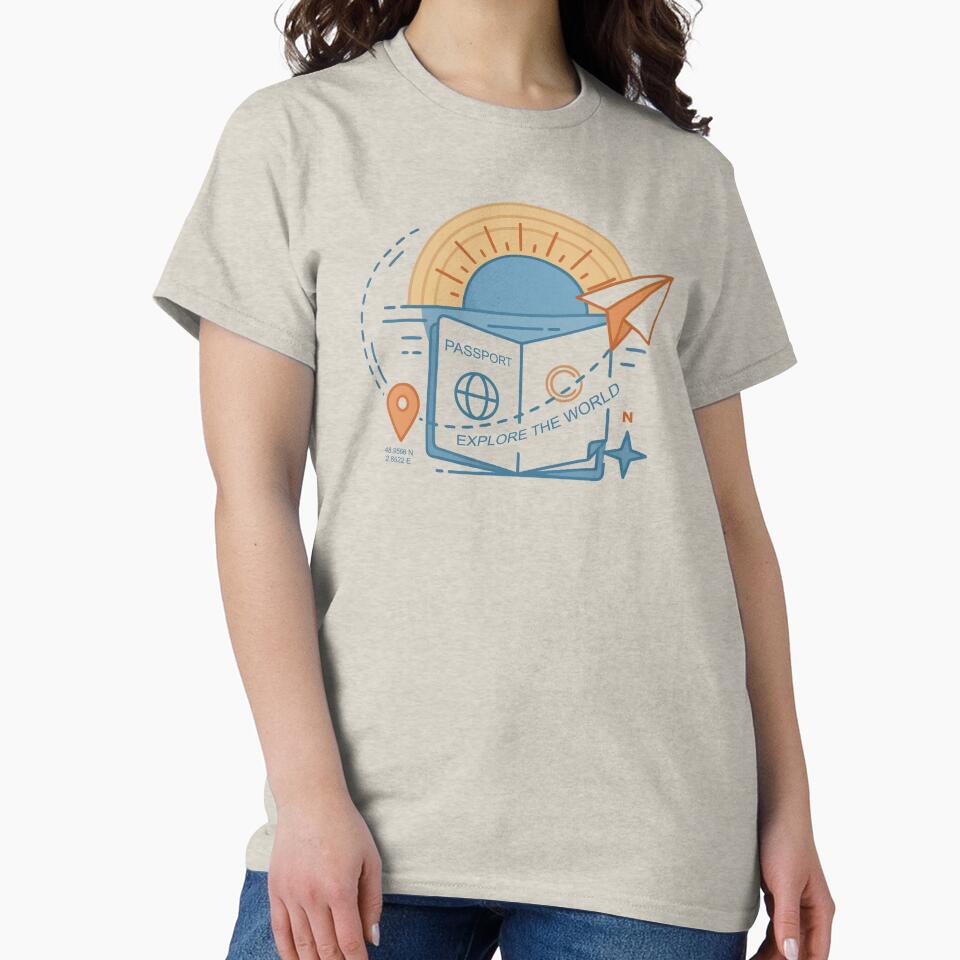 Wanderlust Travel Paper Airplane Sun by fadilow