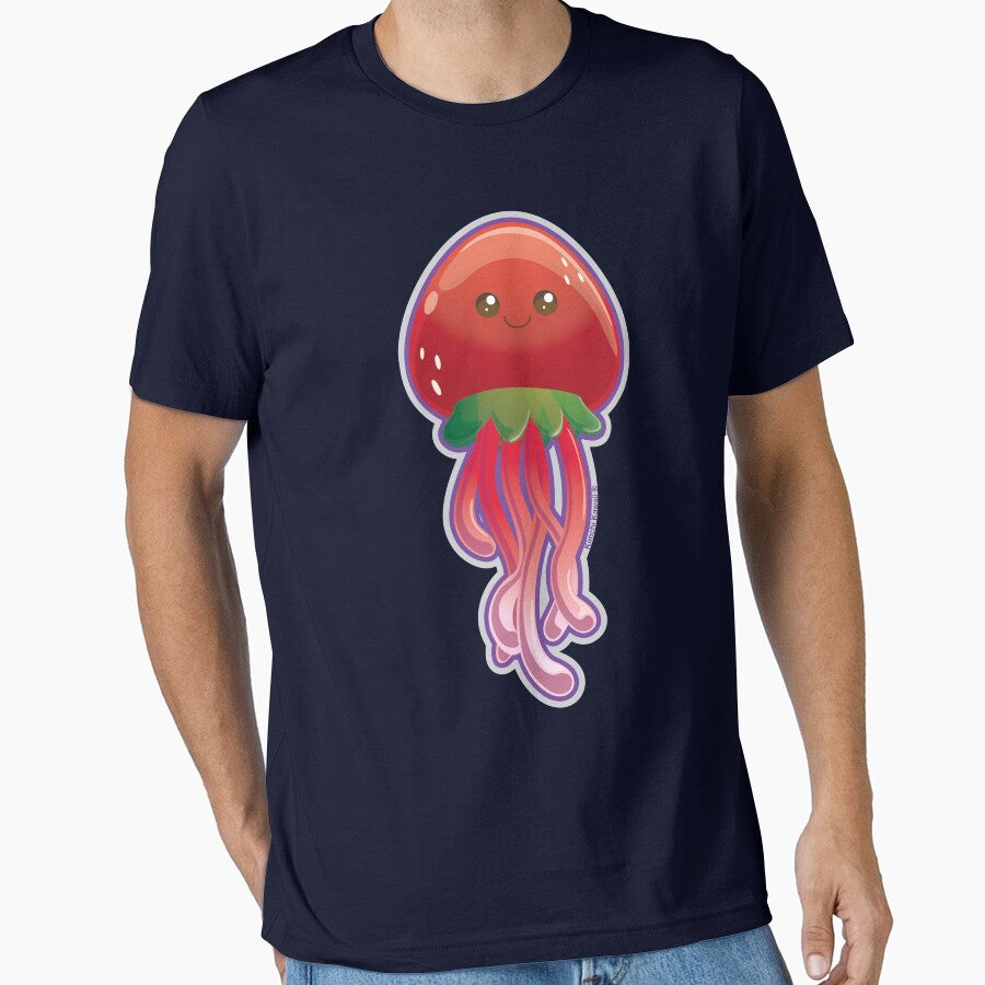 Cute Strawberry Jellyfish by kimchikawaii