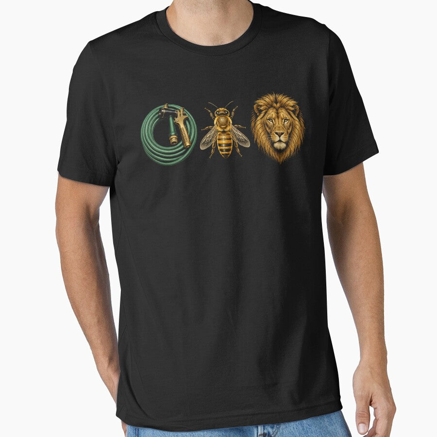 Hose Bee Lion Icons Retro Funny Hoes Be Lying Pun Intended by will freed18