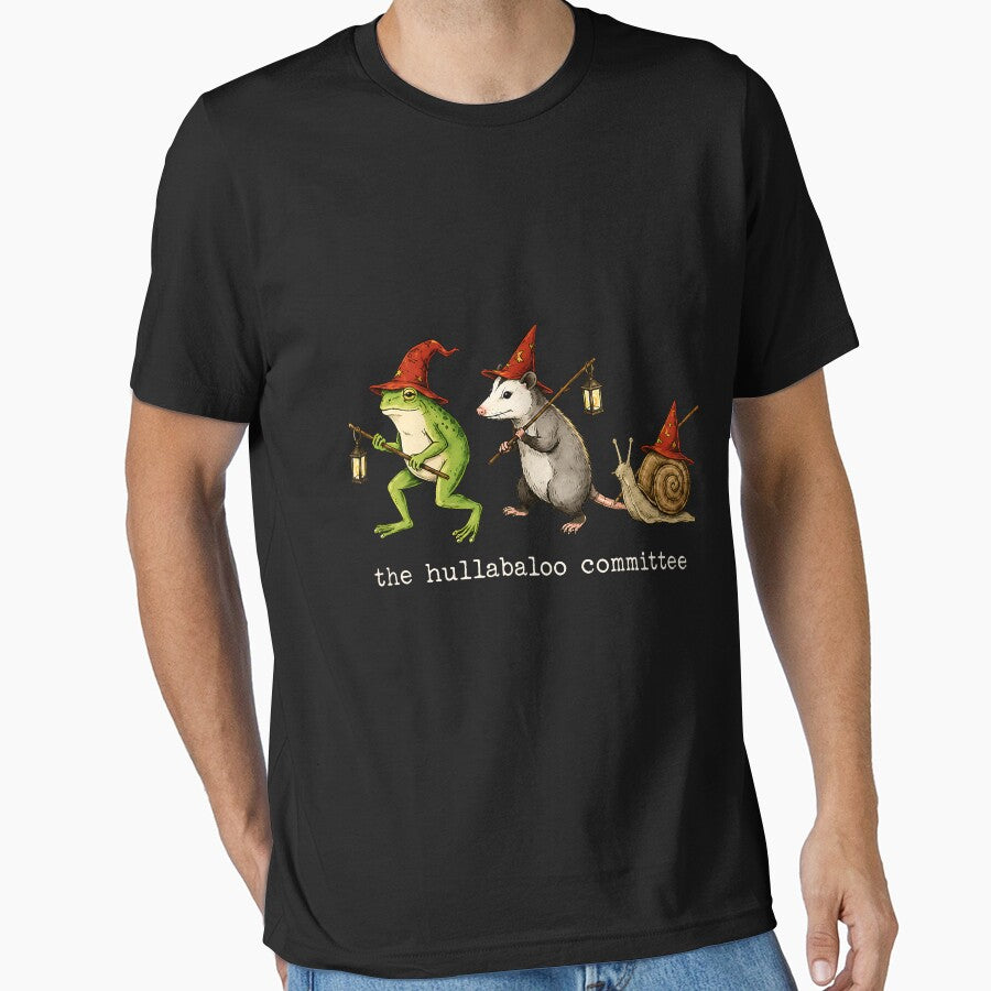 The Hullabaloo Committee Funny Frog Opossum Snail Meme by OddPopARt