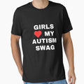 girls heart my autism swag t-shirt by demiano-shirt