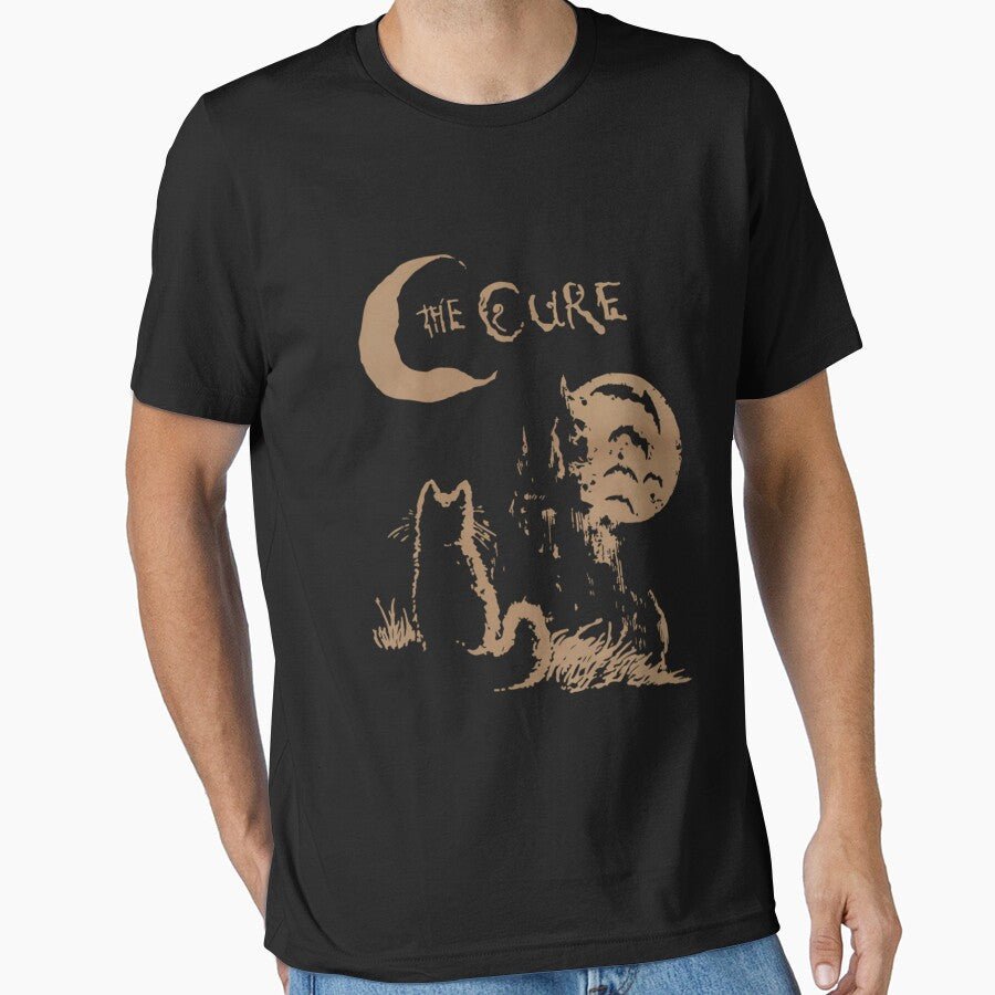 The Cure Cat Moon 90S Alt Indie Rock Band For Men For Women Cat Lover Gift by TheadoreJohnson