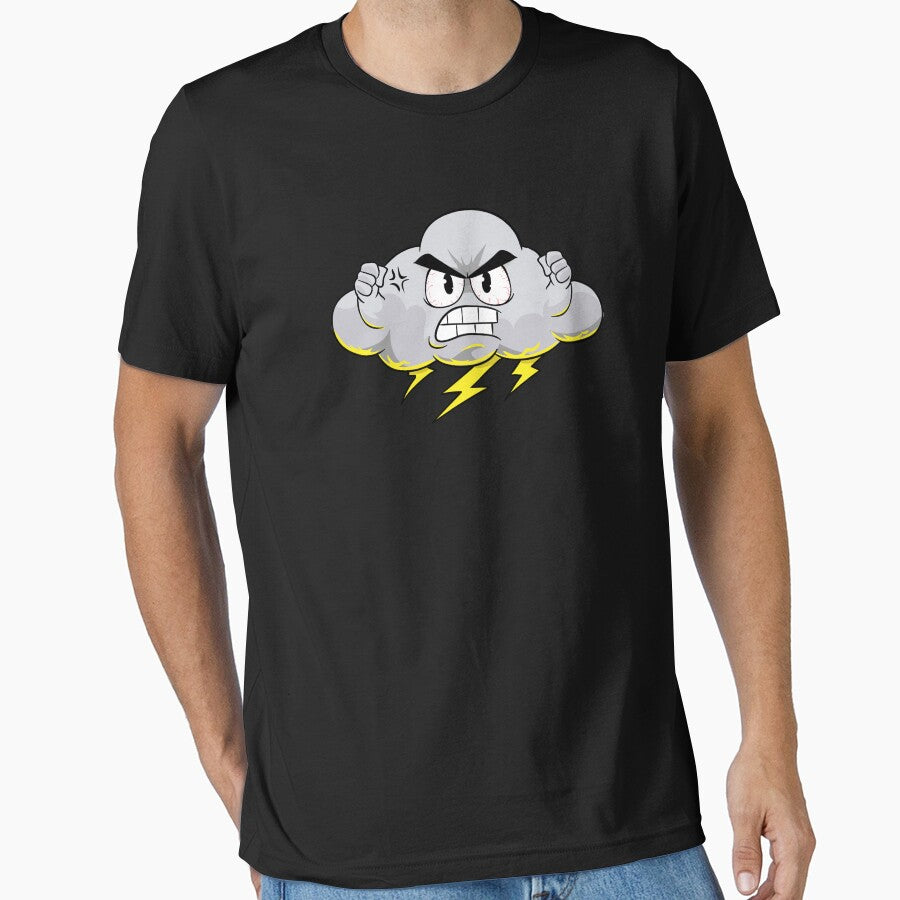 Angry Cloud with Lightning Thunderstorm Weather by perfectpresents