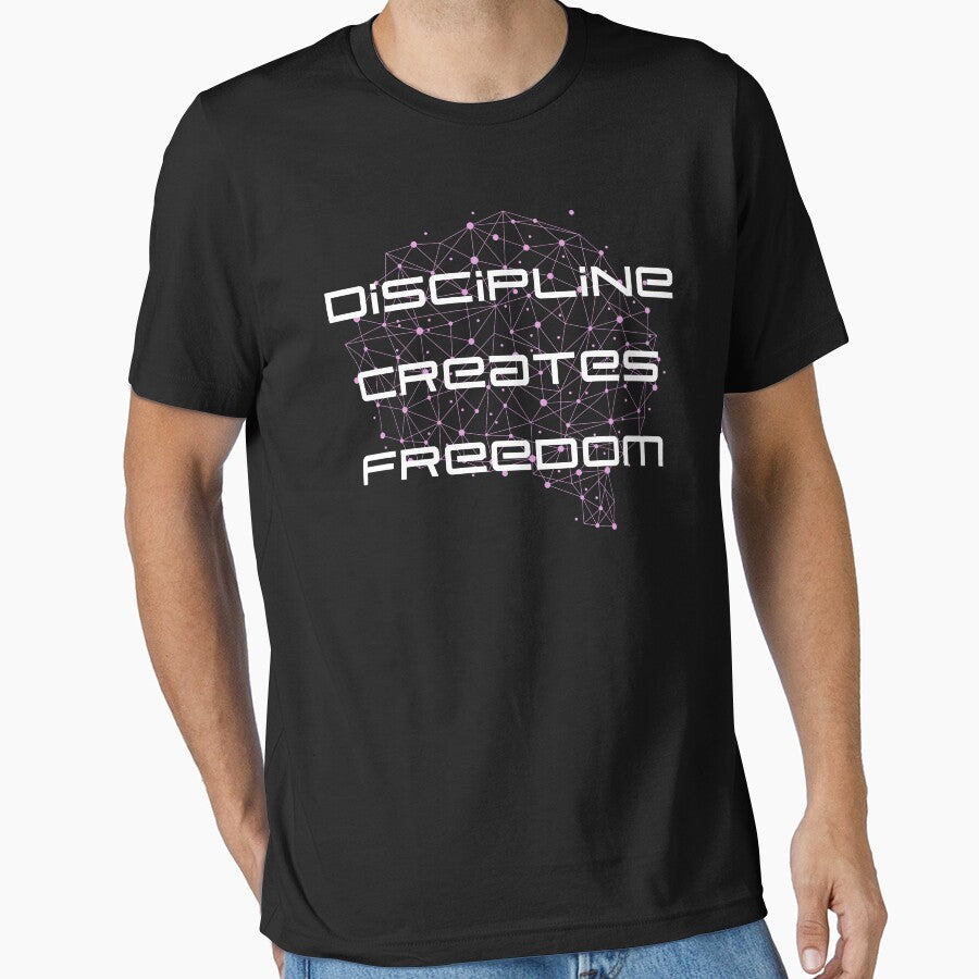 Discipline Creates Freedom – Minimalist Motivation Mindset Quote by AXIS-EQUILIBRIO