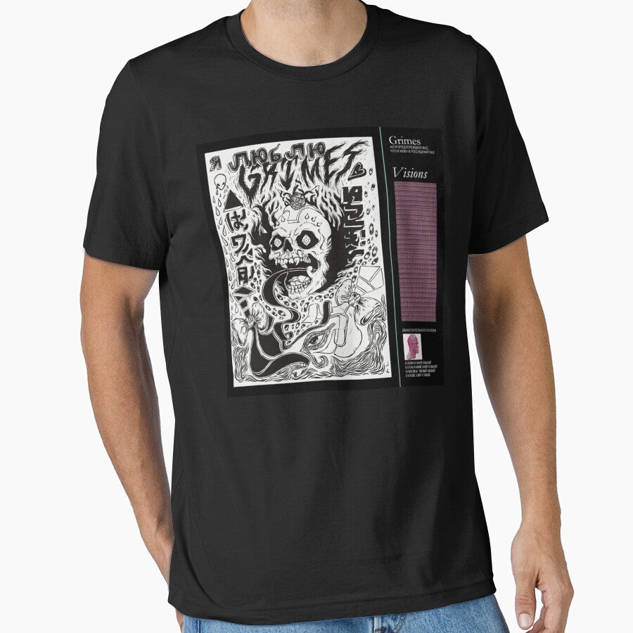 grimes - visions cover art Classic T-Shirt by FlorianWebe