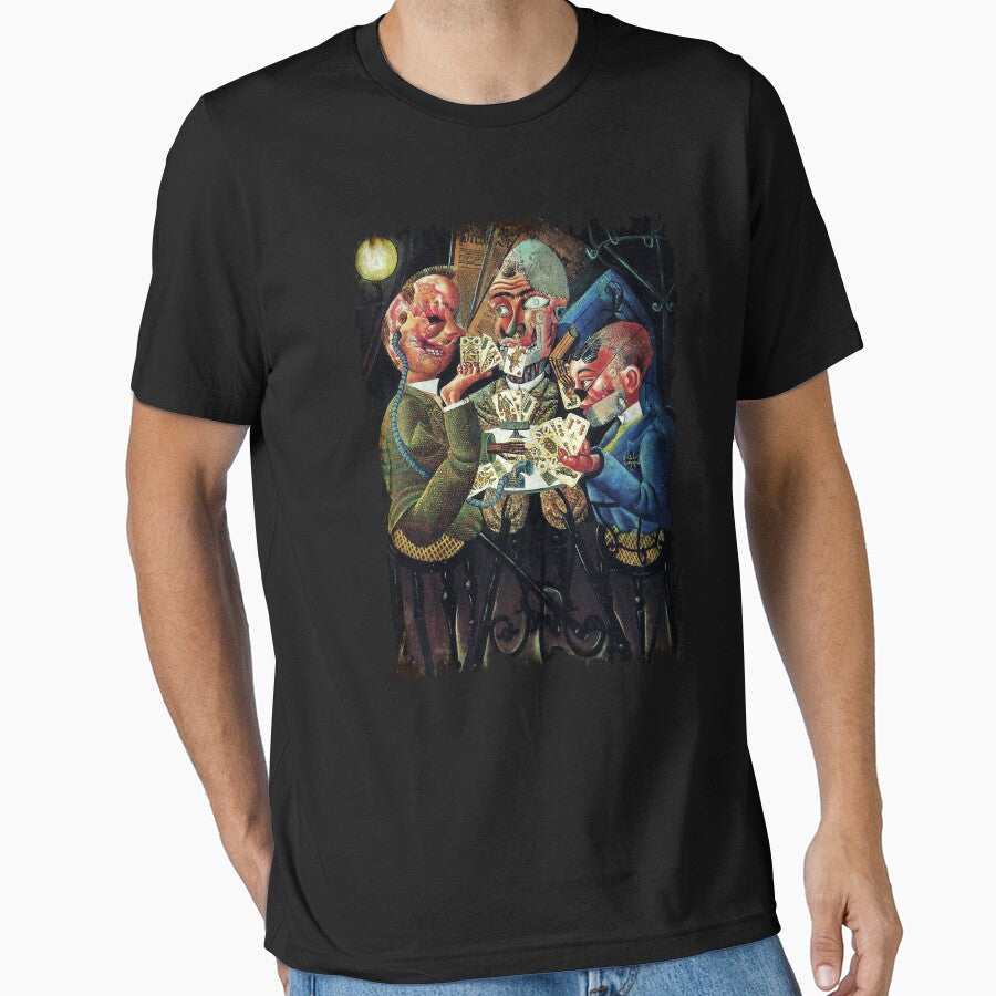 The card Skat Players Otto Dix painting artist art lover gift t shirt by Johannesart