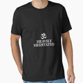 Heavily Meditated Shirt Funny Meditation Gift for Zen Yogis Long Sleeve T-Shirt by merystowe1