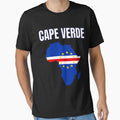 Cape Verde Africa Map Flag Cabo Verde Football Pride by DarylPope