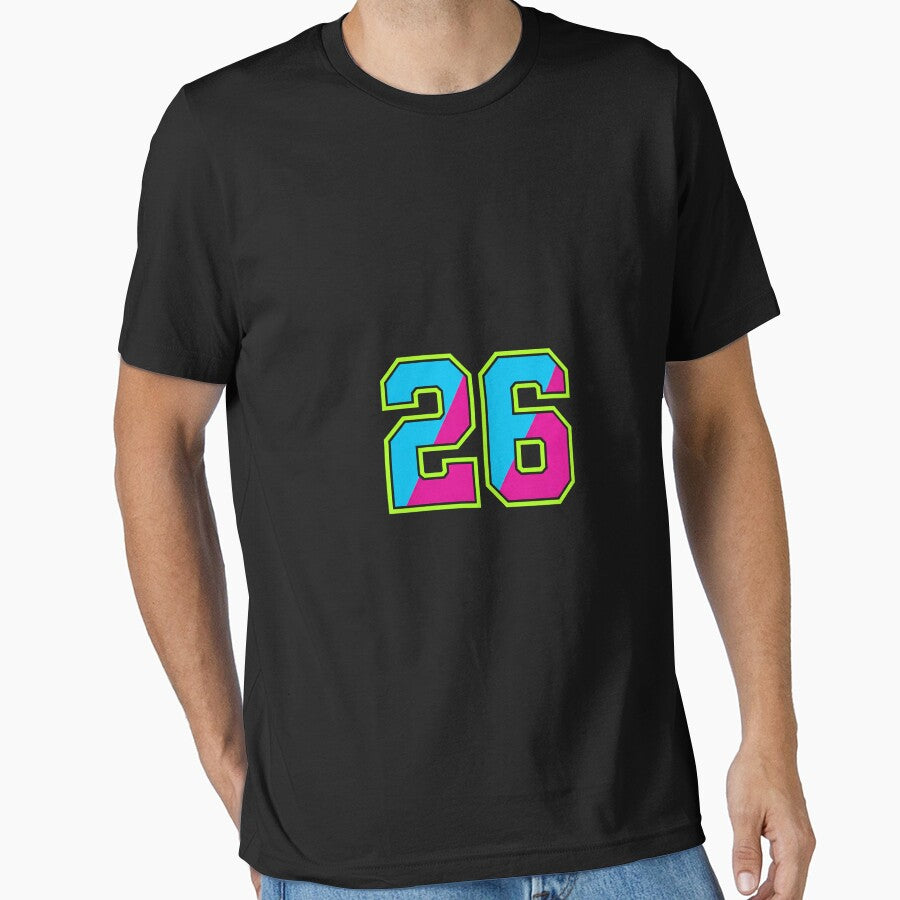 Bold Athletic Number 26 Sports Jersey Style Tee by Merchifyme2000