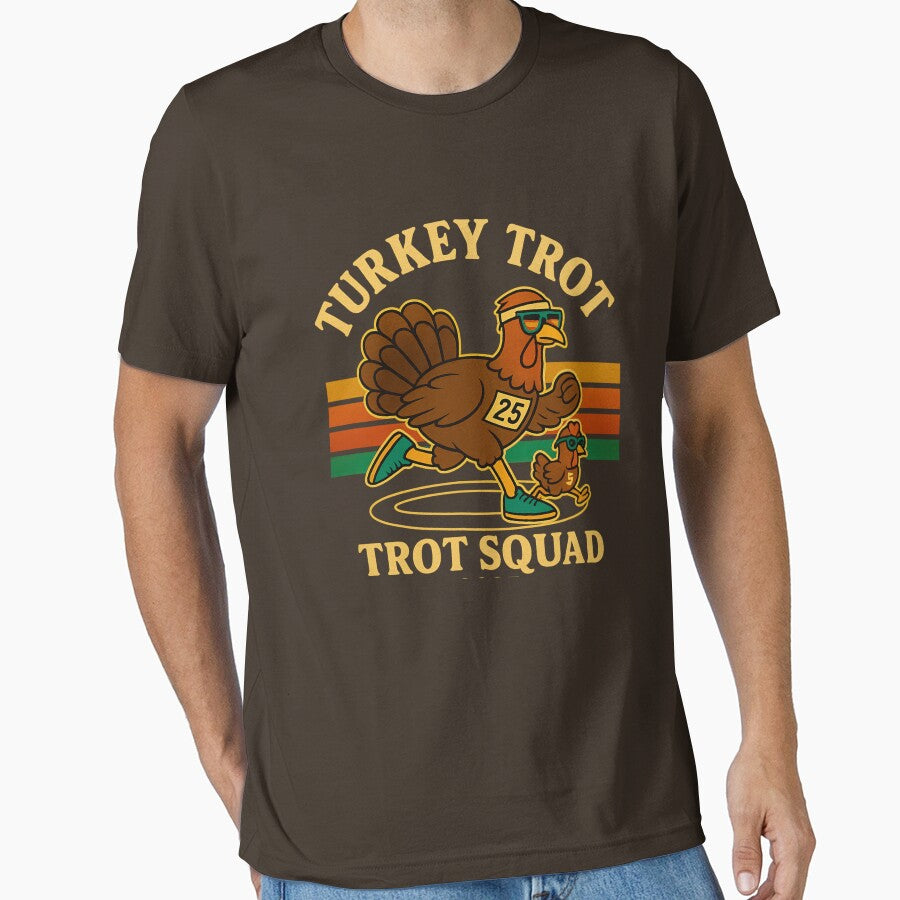 Retro Turkey Trot Squad 2025 - Vintage Stripes Running Club by I AM BRO