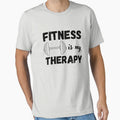 Fitness Is My Therapy Gym Motivation Quote by Designprovider