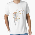 Dandelion Flower Books Fly Reading Gift T-Shirt by TeeSumody