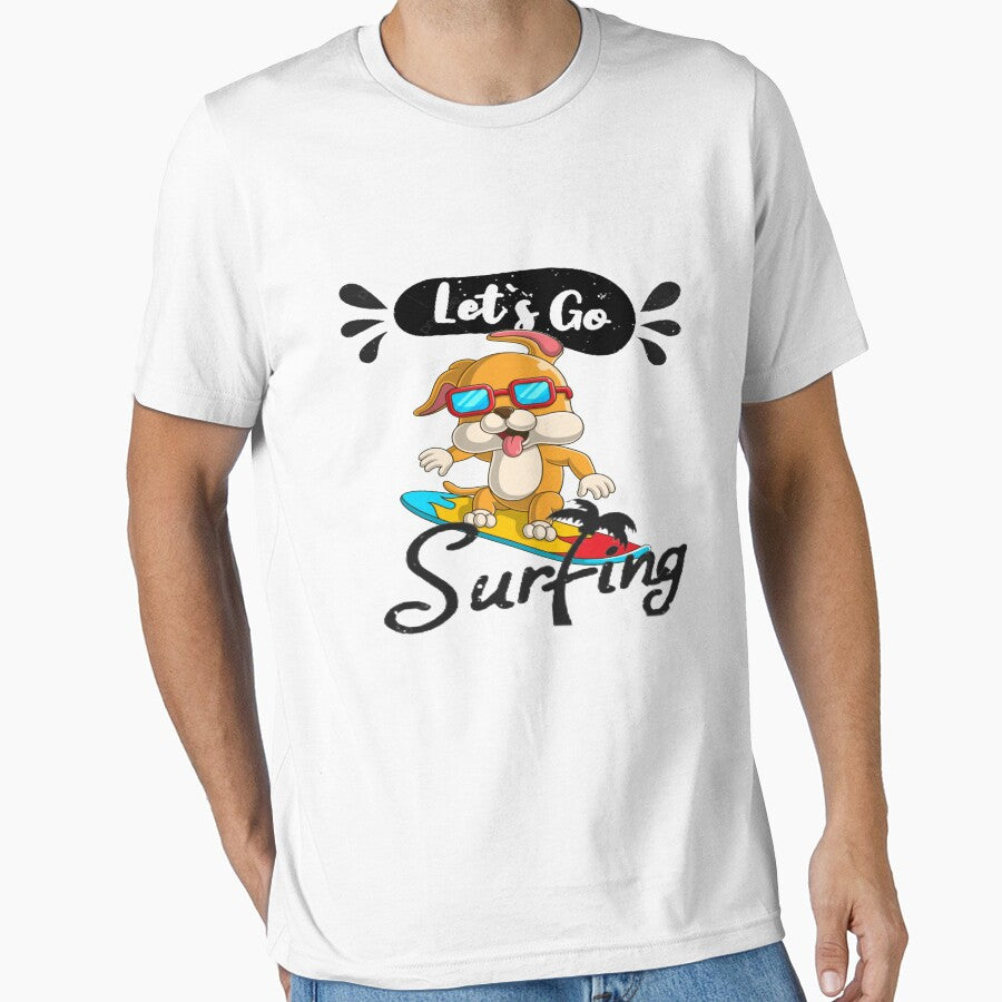 let's go surfing dog cartoon. by Arts-empire