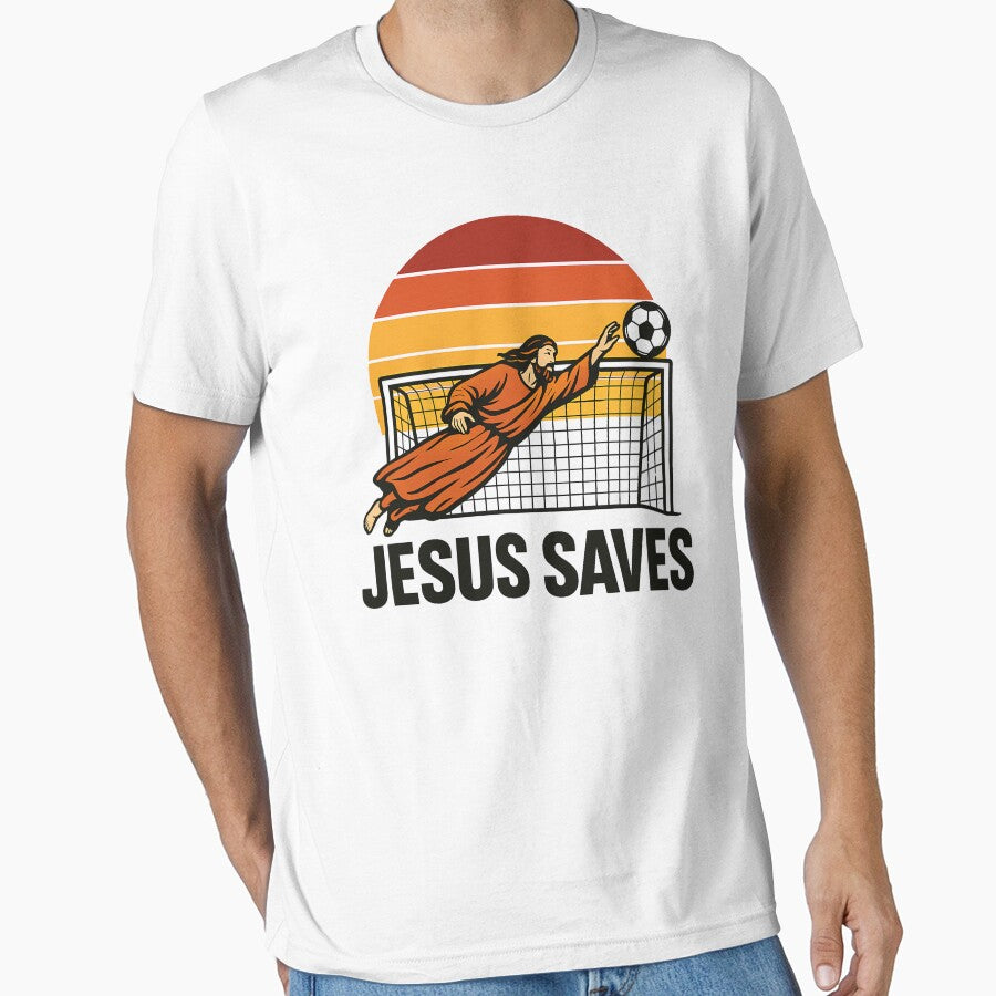 Jesus Saves Soccer - Funny Christian Goalie by ZBIFBOUETLA