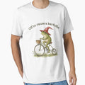 Off to Cause A Kerfuffle Funny Weird Frog Riding Bicycle by KristineLi