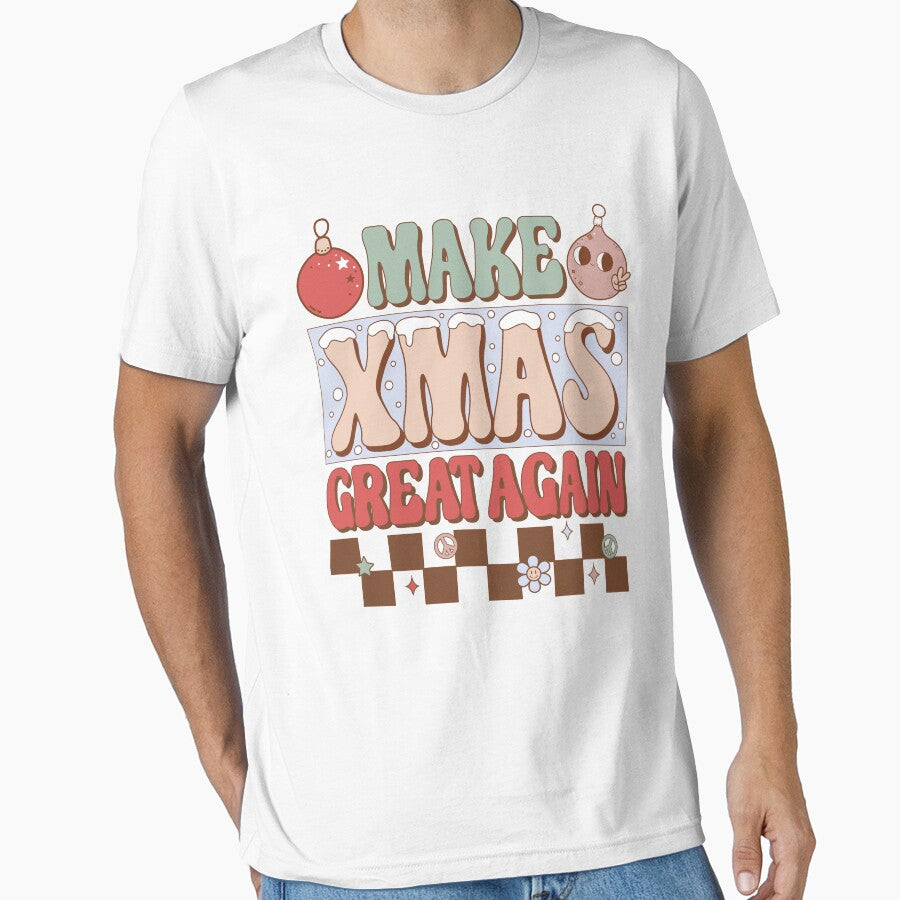 Make Xmas Great Again Funny Christmas Day Groovy by GravitiTees