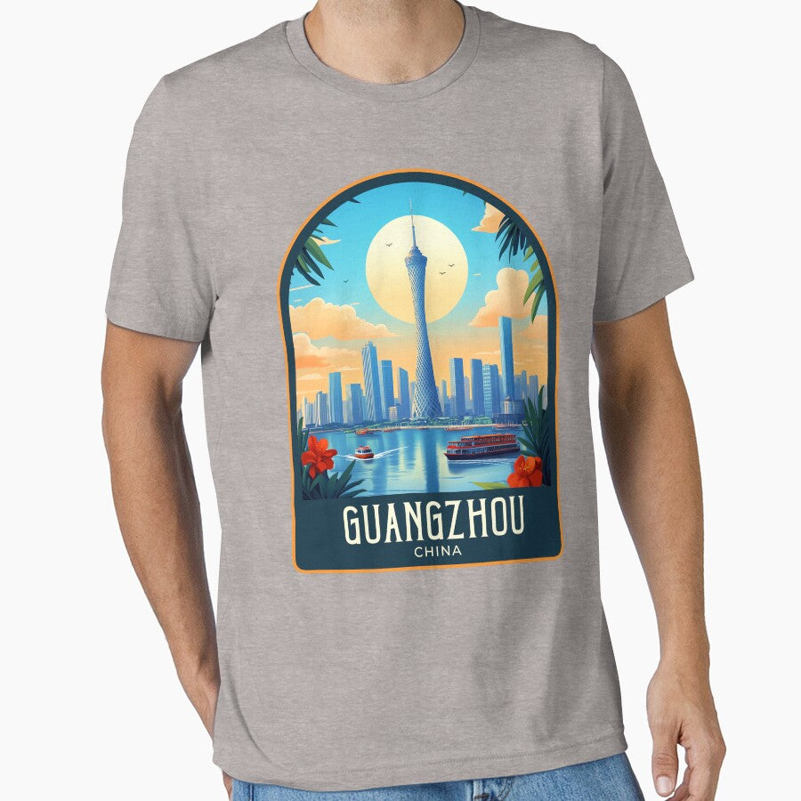 Guangzhou Vintage Travel Illustration by HomeLivingCo