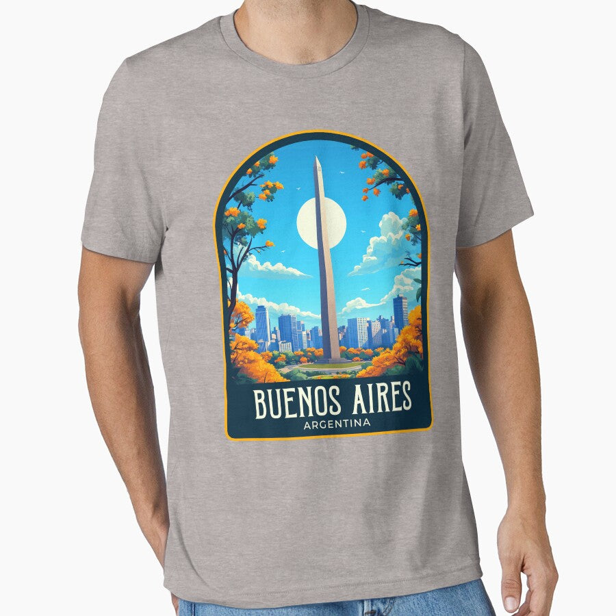 Buenos Aires Vintage Travel Illustration by HomeLivingCo