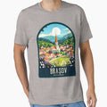 Brașov Vintage Travel Illustration by HomeLivingCo