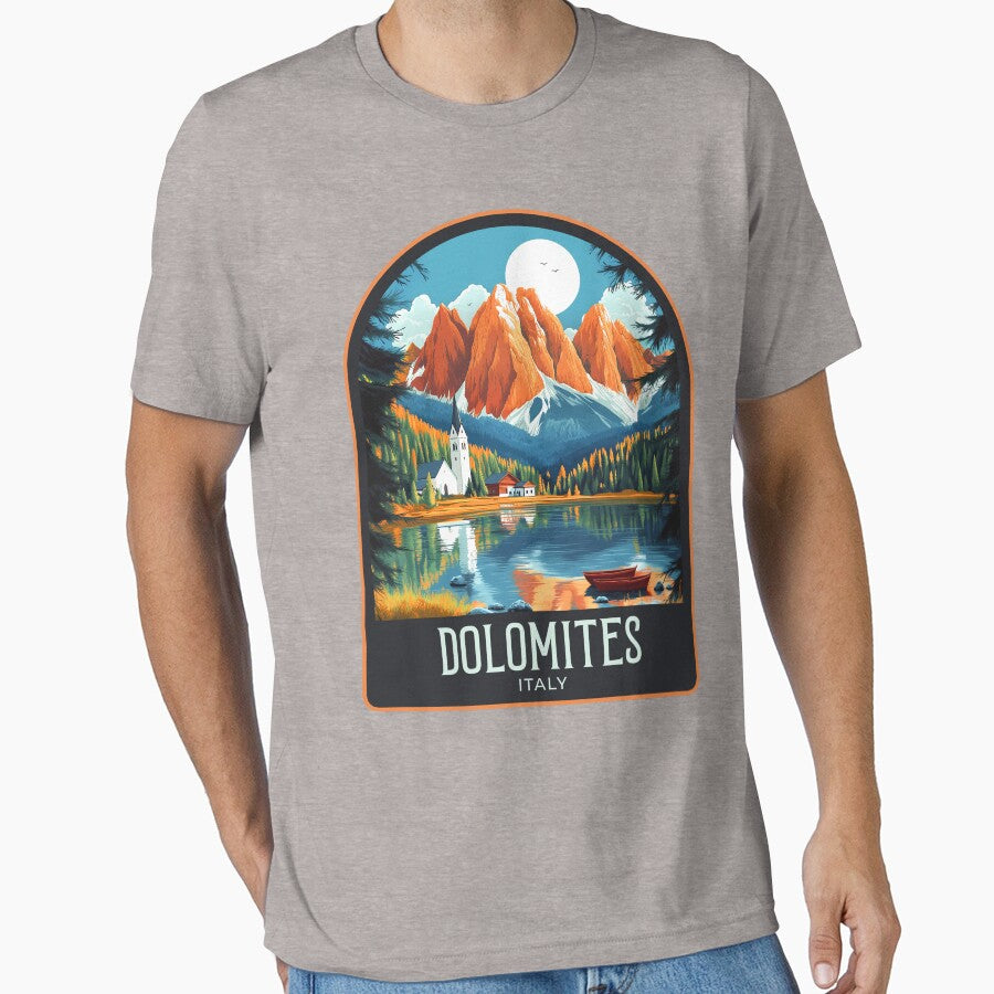 Dolomites Vintage Travel Illustration by HomeLivingCo